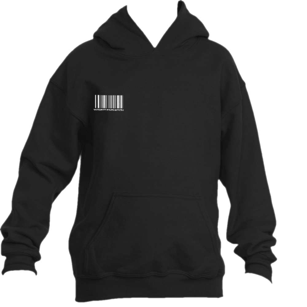 WG Barcode Hoodie Black